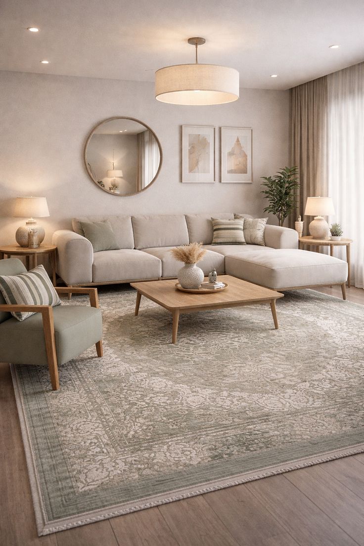 دکوراسیون کرمی شیک؛ راهنمای ست کردن مبل، پرده، فرش و رنگهای مکمل 8 کاربرد رنگ کرم در دکوراسیون خانه؛ ایده 3