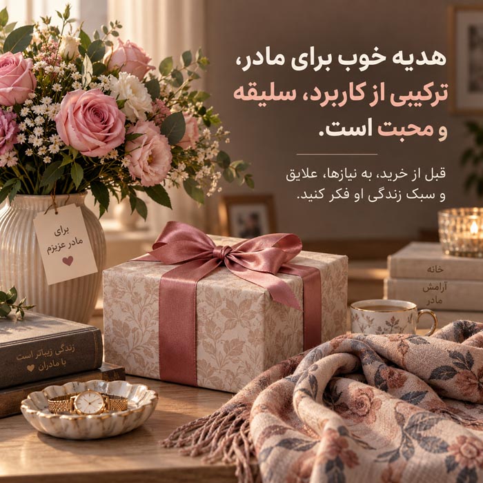 بهترین هدیه تولد برای مادر؛ راهنمای کامل انتخاب کادوی خاص، کاربردی و ماندگار 8 هدیه تجربه ای و خاطره ساز برای مادر