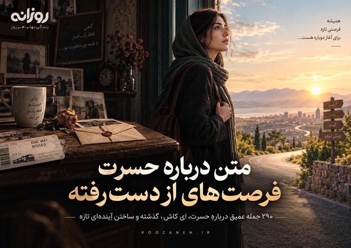 متن عمیق درباره حسرت گذشته و ای کاش های زندگی