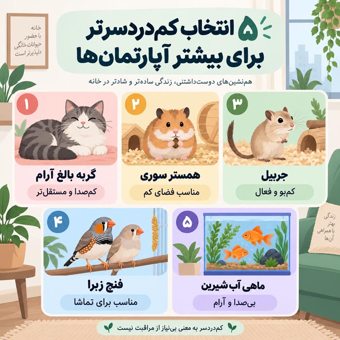 پرندگان خانگی مناسب آپارتمان و فضای کوچک