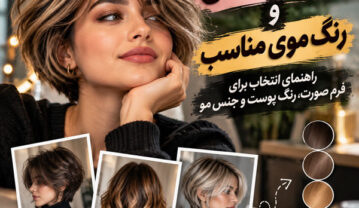 مدل کوتاهی و رنگ موی مناسب؛ راهنمای انتخاب برای فرم صورت، رنگ پوست و جنس مو مدل کوتاهی و رنگ موی مناسب