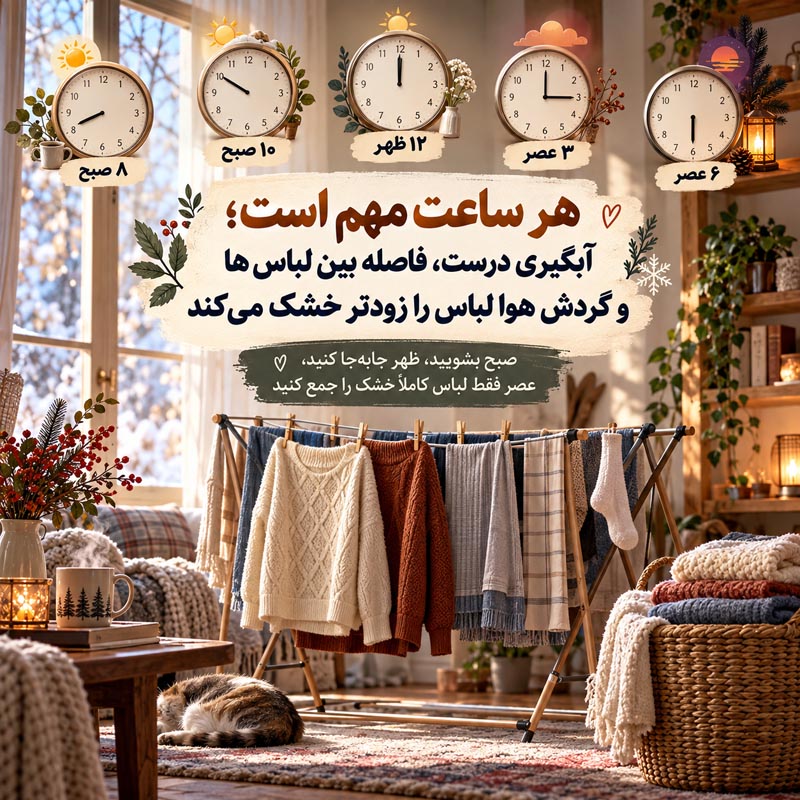 خشک کردن سریع لباس در پاییز و زمستان؛ ۲۵ روش امن در هوای مرطوب 2 خشک کردن سریع لباس در پاییز و زمستان؛ ۲۵ روش امن در هوای مرطوب