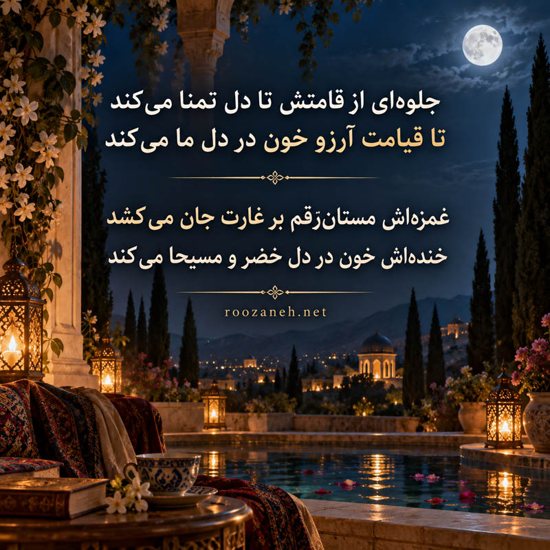 اشعار مجذوب تبریزی / گزیده غزلیات عاشقانه و عارفانه شاعر سده یازدهم 5 مثنویات