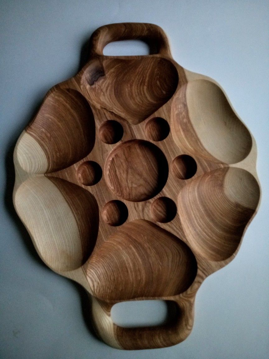 مدل فانتزی ظرف مزه چوبی