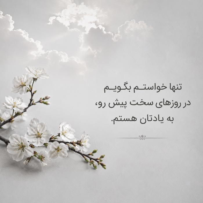 جملات ادبی و عمیق برای تسلیت و سوگ