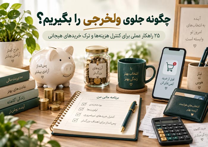 چگونه جلوی ولخرجی را بگیریم؟ ۲۵ راهکار عملی برای کنترل هزینهها و ترک خریدهای هیجانی 1 چگونه جلوی ولخرجی را بگیریم؟ ۲۵ راهکار عملی برای کنترل هزینهها و ترک خریدهای هیجانی