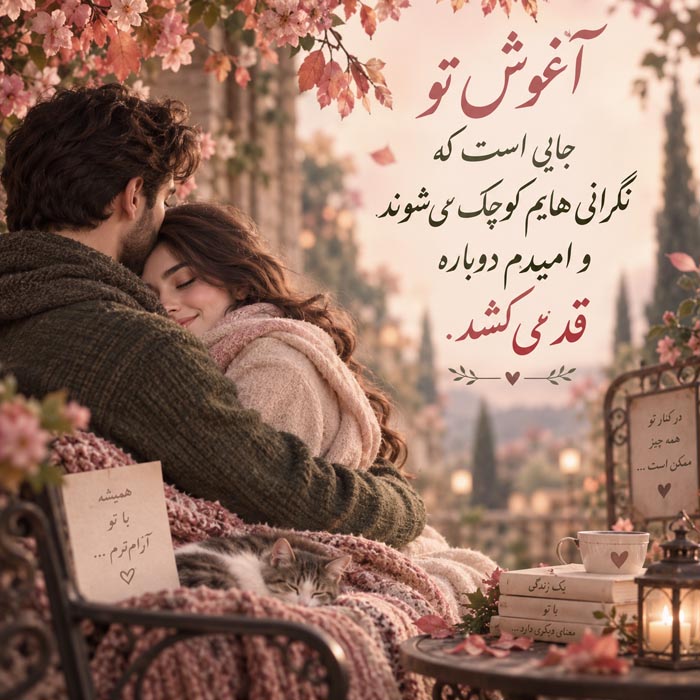 متن درباره آدم امن زندگی؛ جملات زیبا برای کسی که کنارش خودت هستی 10 adame amn 10