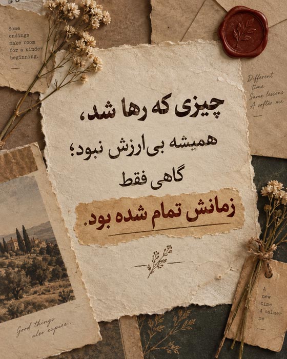 متن درباره آرامش بعد از رها کردن؛ ۱۵۰ جمله وقتی پذیرفتی بعضی آدمها باید بروند 3 رها کردن بدون کینه و عبور از گذشته