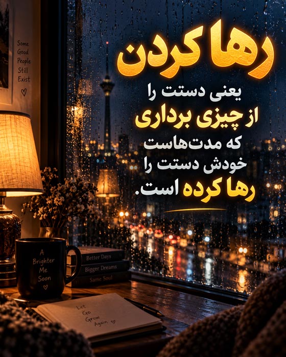 متن درباره آرامش بعد از رها کردن؛ ۱۵۰ جمله وقتی پذیرفتی بعضی آدمها باید بروند 6 خلوت و سکوت بعد از رفتن آدم ها