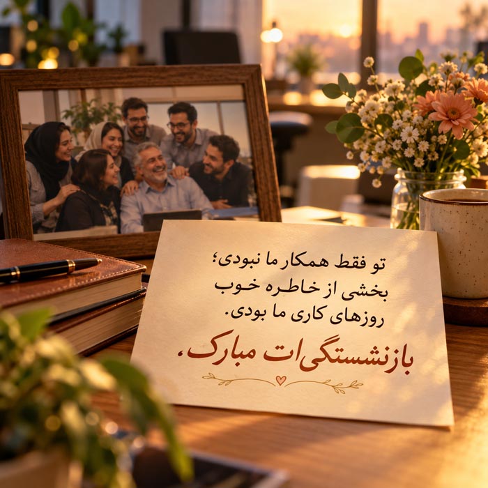 متن خداحافظی و تبریک بازنشستگی همکار؛ ۱۶۰ جمله رسمی، صمیمی و احساسی