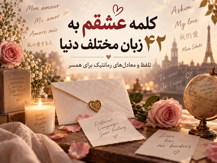کلمه عشقم به ۴۲ زبان مختلف دنیا + تلفظ و معادلهای رمانتیک برای همسر 1 عشق من به زبان های مختلف