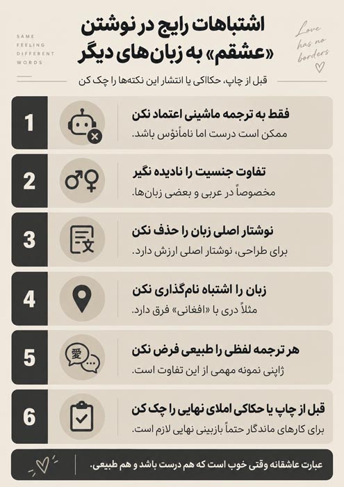 کلمه عشقم به ۴۲ زبان مختلف دنیا + تلفظ و معادلهای رمانتیک برای همسر 6 کلمات عاشقانه برای همسر به زبان های مختلف