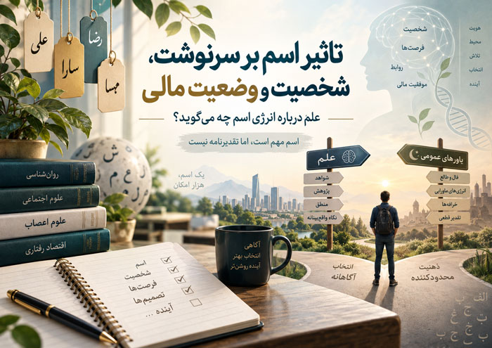 تاثیر اسم بر سرنوشت، شخصیت و وضعیت مالی؛ علم درباره «انرژی اسم» چه میگوید؟ 1 تاثیر اسم بر سرنوشت، شخصیت و وضعیت مالی؛ علم درباره «انرژی اسم» چه میگوید؟