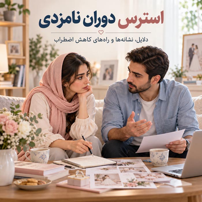 استرس دوران نامزدی از کجا میآید؟ دلایل، نشانهها، زنگ خطرها و راههای کاهش اضطراب پیش از ازدواج 1 استرس دوران نامزدی از کجا میآید؟ دلایل، نشانهها، زنگ خطرها و راههای کاهش اضطراب پیش از ازدواج