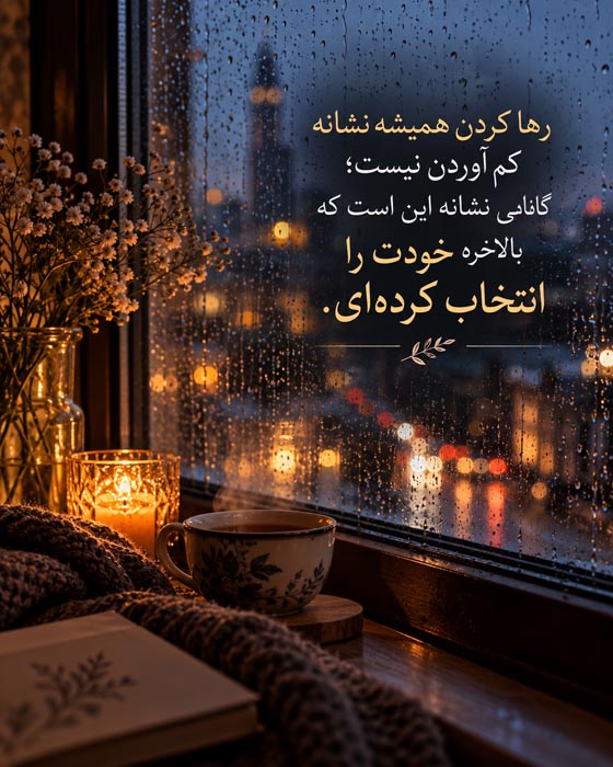 متن درباره فصلهای جدید زندگی؛ ۱۲۰ جمله انگیزشی برای شروع دوباره بعد از پایانها 10 متن درباره فصلهای جدید زندگی؛ ۱۲۰ جمله انگیزشی برای شروع دوباره بعد از پایانها