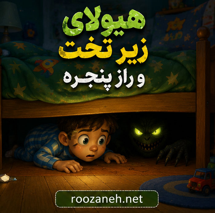 قصههای بچگانه ترسناک ( داستان های قدیمی و جدید ترسناک کودکانه ) 3 «هیولای زیر تخت و راز پنجره»