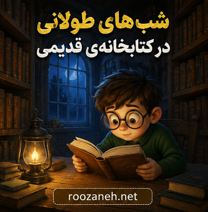 قصههای بچگانه ترسناک ( داستان های قدیمی و جدید ترسناک کودکانه ) 7 «شبهای طولانی در کتابخانهی قدیمی»