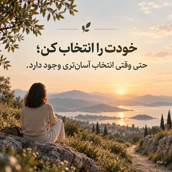 متن خودت را انتخاب کن؛ ۲۰۰ جمله عمیق درباره رشد، تغییر و پیدا کردن خود واقعی 12 عکس نوشته انگیزشی برای رشد شخصی و تغییر زندگی