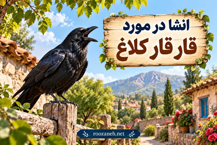 انشا در مورد قار قار کلاغ | مجموعه جدید و خلاقانه برای دانشآموزان 1 انشا در مورد قار قار کلاغ | مجموعه جدید و خلاقانه برای دانشآموزان