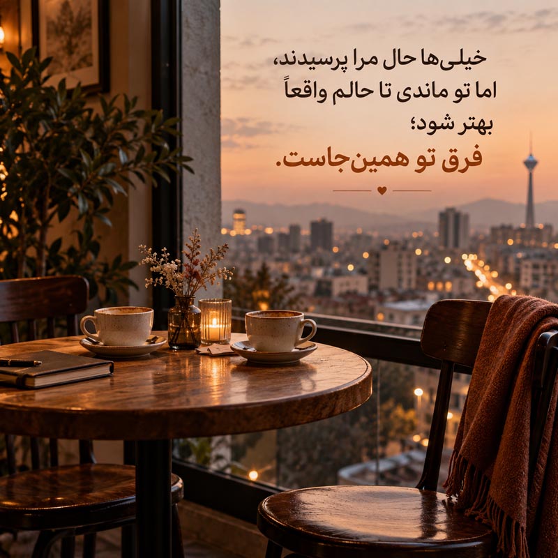 متن ادبی تشکر از همراه روزهای تلخ