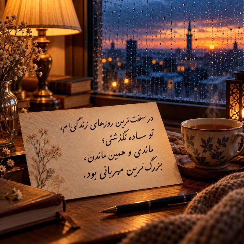 پیام رسمی و محترمانه قدردانی