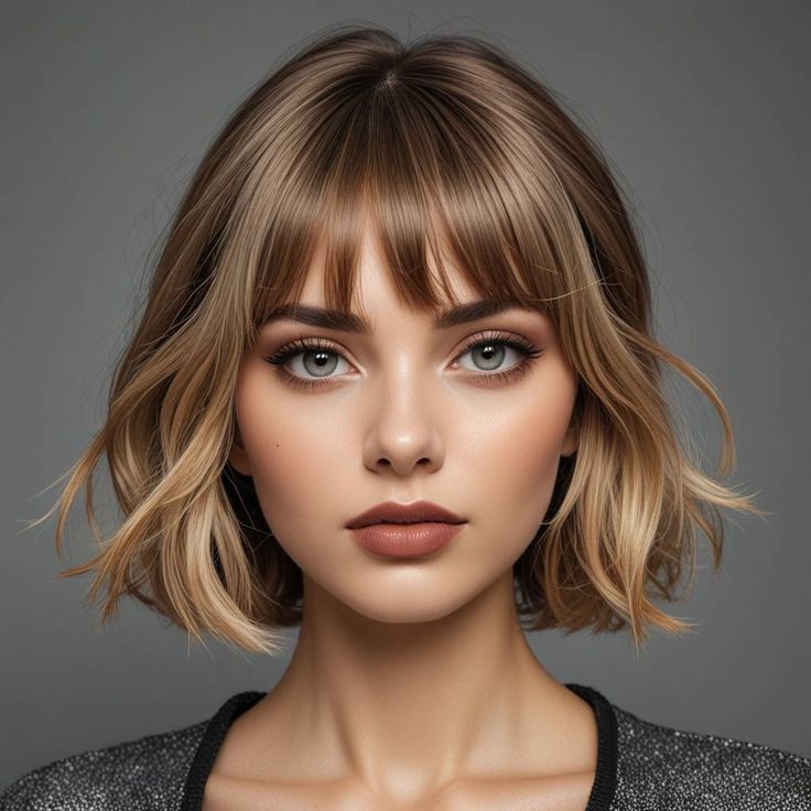 مدل موی مصری خیلی کوتاه و خرد با چتری نامنظم