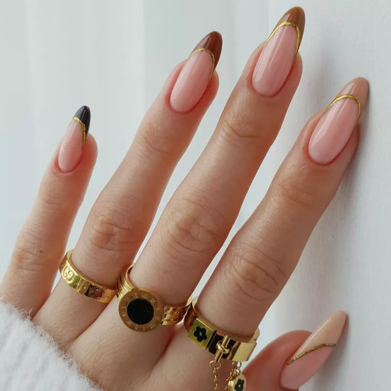 جدیدترین مدل فرنچ قهوه‌ای دخترانه