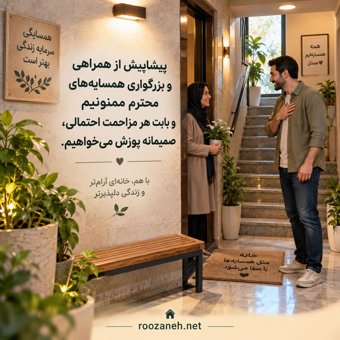 متن عذرخواهی از همسایگان | جملات مؤدبانه برای تعمیرات، جشن و سر و صدا 5 متن عذرخواهی از همسایگان بابت اسباب کشی