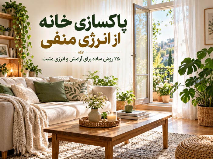 پاکسازی خانه از انرژی منفی؛ ۲۵ روش ساده برای آرامش و انرژی مثبت 1 پاکسازی خانه از انرژی منفی؛ ۲۵ روش ساده برای آرامش و انرژی مثبت