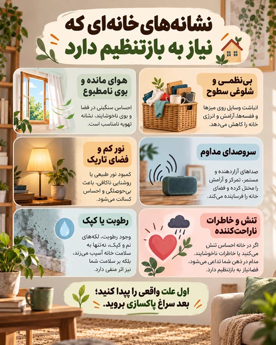 پاکسازی خانه از انرژی منفی؛ ۲۵ روش ساده برای آرامش و انرژی مثبت 4 پاکسازی خانه از انرژی منفی؛ ۲۵ روش ساده برای آرامش و انرژی مثبت