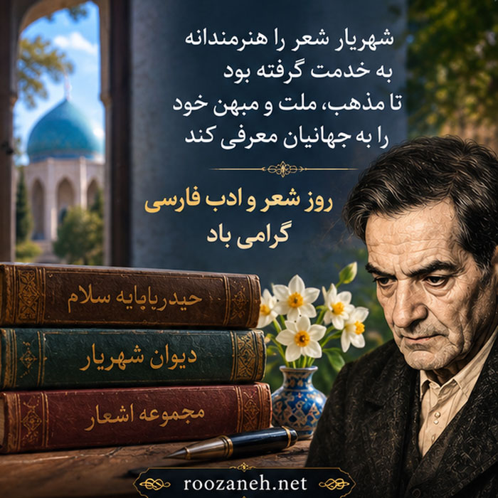 عکس نوشته تبریک روز ادب پارسی (۲۰ عکس ادبی مخصوص استوری و پروفایل) 9 عکس پروفایل تبریک ادبی فارسی