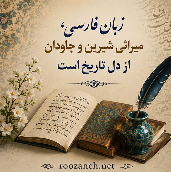 عکس نوشته تبریک روز ادب پارسی (۲۰ عکس ادبی مخصوص استوری و پروفایل) 11 عکس پروفایل تبریک ادبی فارسی