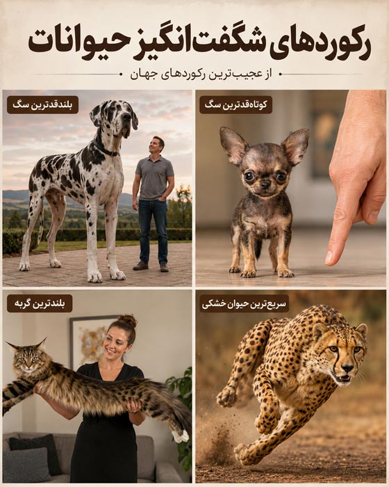 عجیبترین رکوردهای جهان؛ ۱۰۰ رکورد باورنکردنی که باور نمیکنید واقعی باشند 7 رکوردهای عجیب و غولآسای غذایی