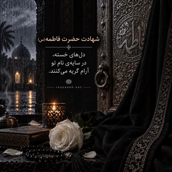 عکس نوشته شهادت حضرت فاطمه (س) / ویدیو های کوتاه سوزناک مخصوص استوری 14 عکس نوشته شهادت حضرت فاطمه