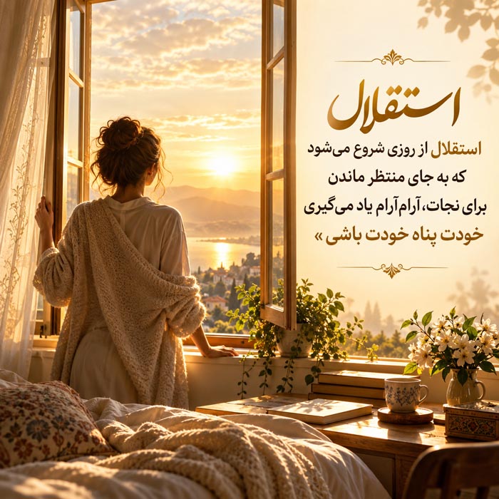 متن درباره شروع زندگی مستقل؛ ۱۶۰ جمله انگیزشی برای روی پای خود ایستادن 7 متن درباره شروع زندگی مستقل؛ ۱۶۰ جمله انگیزشی برای روی پای خود ایستادن