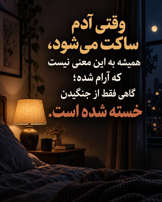 متن درباره سکوت بعد از دلخوری و وقتی دیگر حرفی نمانده