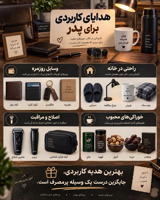 هدایای کاربردی روز پدر