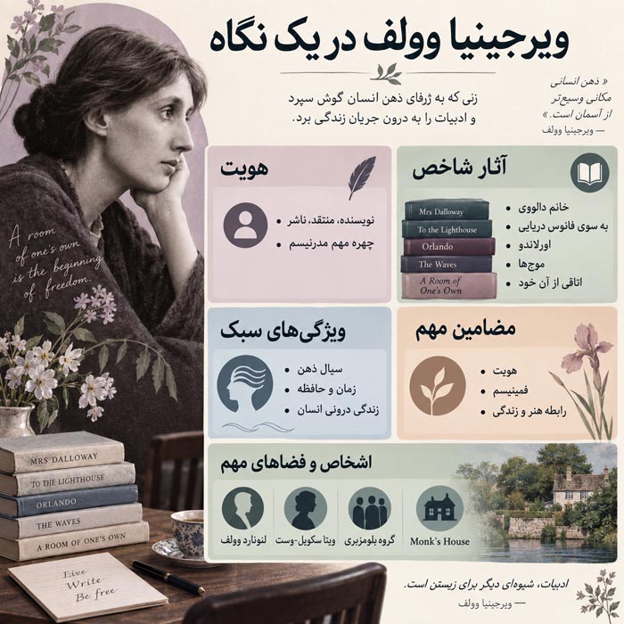 بیوگرافی ویرجینیا وولف؛ زندگی، آثار، عشقها، بیماری و ماجرای مرگ نویسنده «اتاقی از آن خود» 5 بیوگرافی ویرجینیا وولف؛ زندگی، آثار، عشقها، بیماری و ماجرای مرگ نویسنده «اتاقی از آن خود»