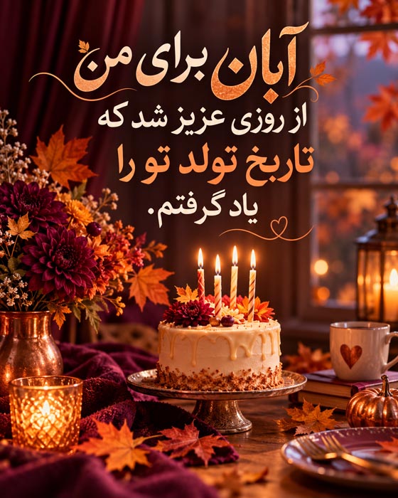 عکس نوشته عاشقانه آبان ماه برای مخاطب خاص و قرارهای دونفره پاییزی