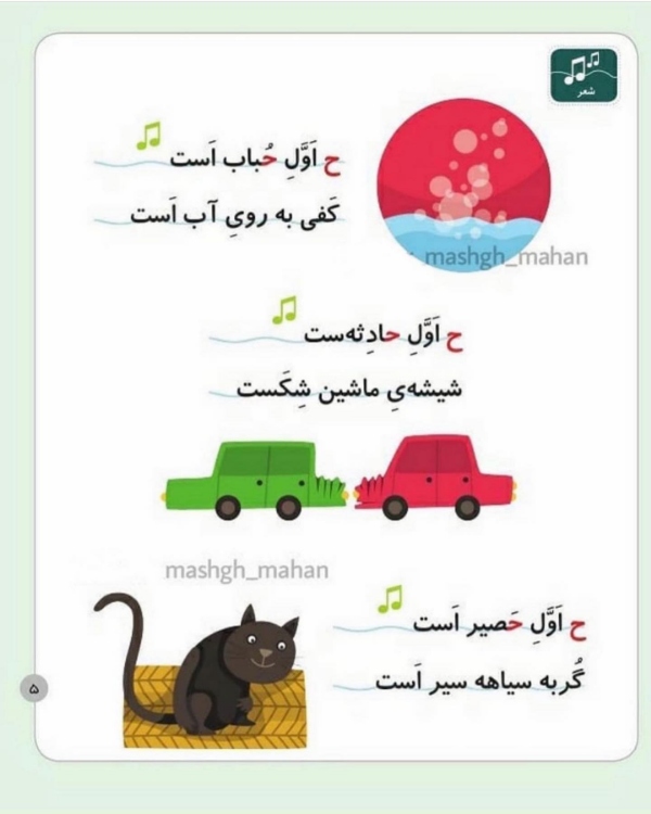 تمرین دوم؛ کلمه‌ها را دسته‌بندی کن