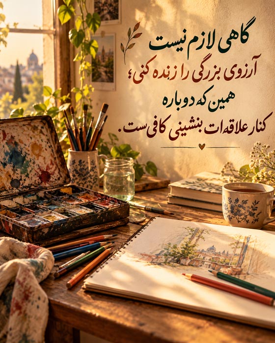دلنوشته برای کسی که همیشه آرزوهایش را به فردا موکول کرده است