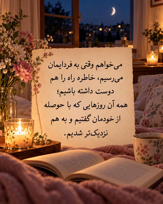 متن درباره عشق آرام و بدون عجله؛ دوستت دارم و برای ساختن آیندهمان عجلهای ندارم 3 جمله عاشقانه درباره شناختن تدریجی یکدیگر