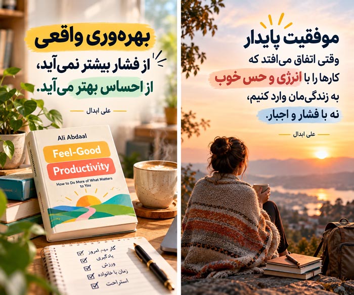 خلاصه کتاب بهرهوری با حس خوب؛ چگونه بدون فشار و فرسودگی موفق شویم؟ 4 بخش دوم کتاب علی ابدال؛ رفع موانع شروع و غلبه بر تعلل در کارها