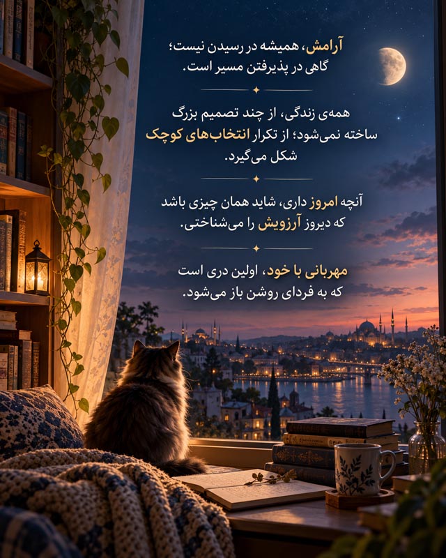 عکس‌نوشته درباره زندگی‌های احتمالی و انتخاب‌های متفاوت در رمان کتابخانه نیمه‌شب