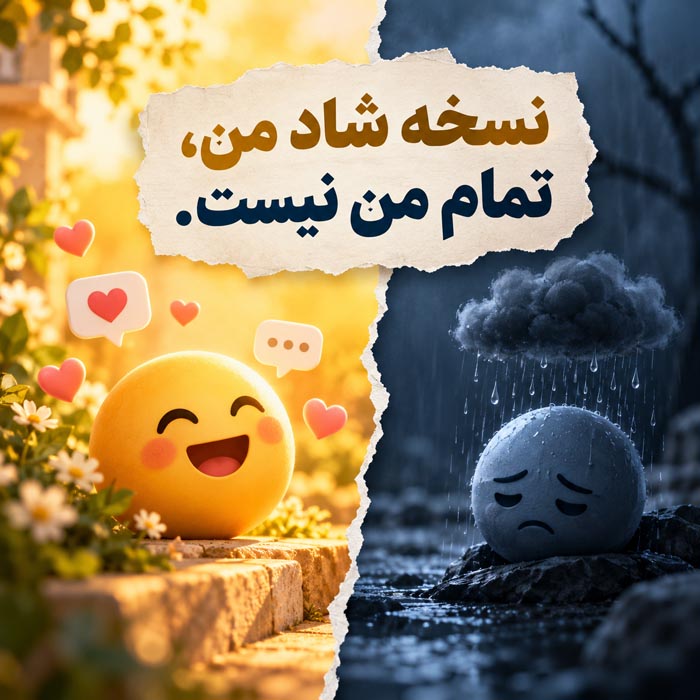 متن درباره آدم‌هایی که فقط نسخه شاد تو را دوست دارند؛ جملات برای رابطه‌های سطحی