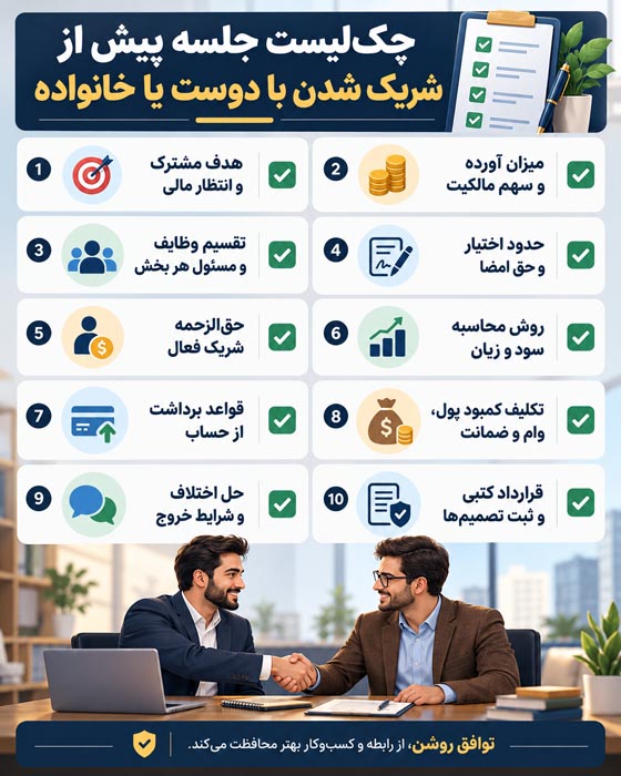 نکات ضروری برای قرارداد شراکت، مدیریت اختلاف و تعیین شرایط خروج شریک