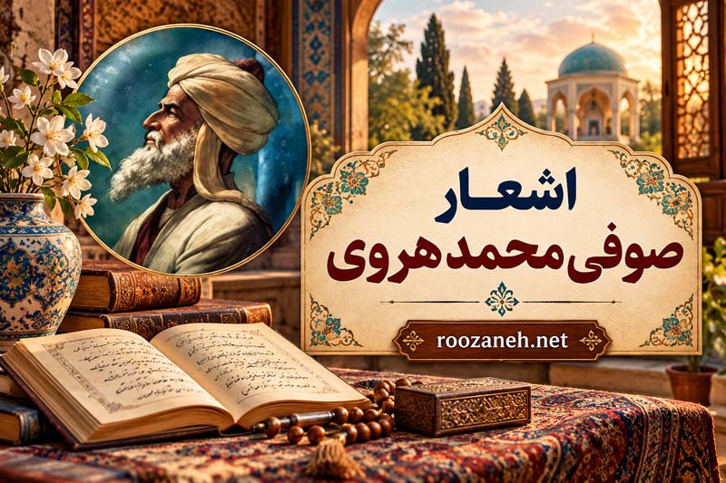 اشعار صوفی محمد هروی؛ غزلیات عاشقانه و عرفانی شاعر قرن نهم 1 اشعار صوفی محمد هروی؛ غزلیات عاشقانه و عرفانی شاعر قرن نهم