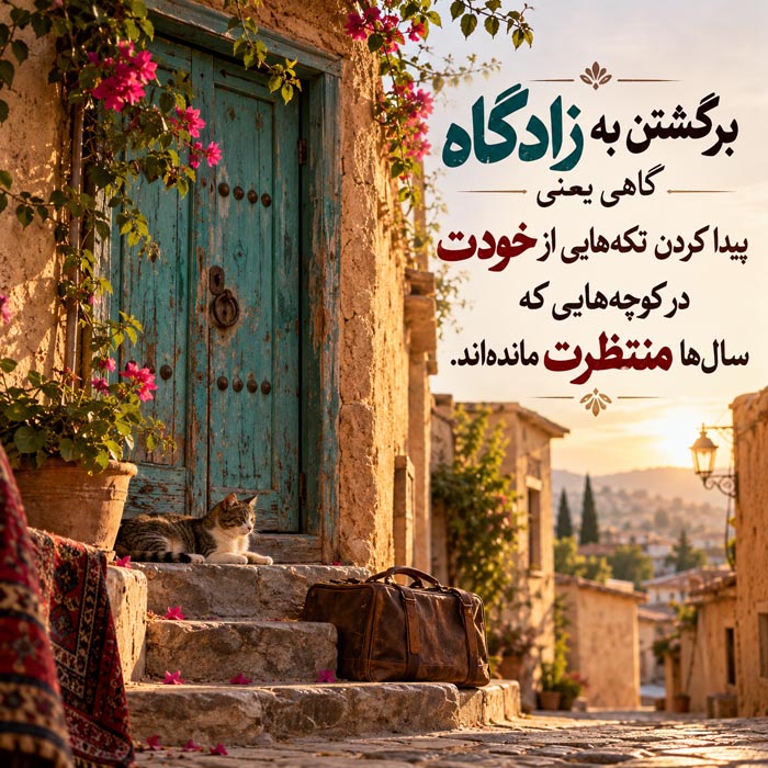 دلنوشته درباره برگشتن به زادگاه؛ وقتی همهچیز آشناست جز خودمان 4 دلنوشته درباره برگشتن به زادگاه؛ وقتی همهچیز آشناست جز خودمان