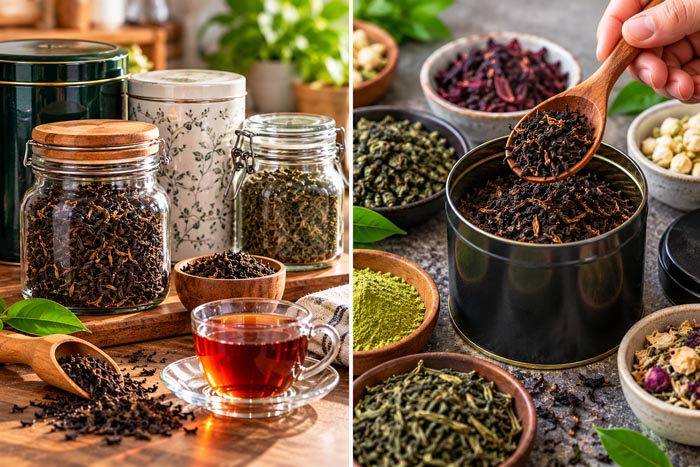 راهنمای انتخاب ظرف مناسب برای نگهداری چای خشک و محافظت در برابر رطوبت و نور