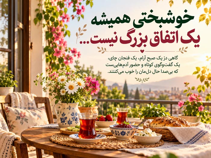 دلنوشته برای روزهای معمولی زندگی؛ ۱۰۵ متن درباره خوشبختیهای کوچک 5 دلنوشته برای روزهای معمولی زندگی؛ ۱۰۵ متن درباره خوشبختیهای کوچک
